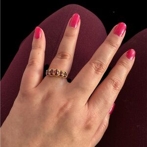 DC Gold Plated Ruby Ring